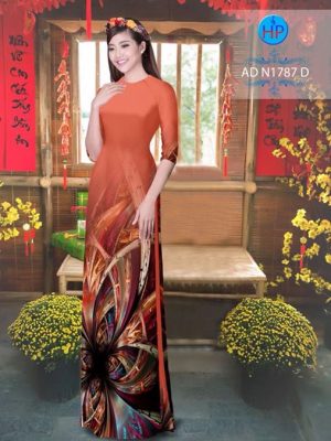 Vải áo dài Hoa ảo 3D AD N1787 15