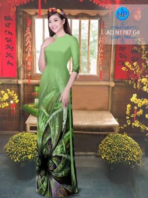 Vải áo dài Hoa ảo 3D AD N1787 16
