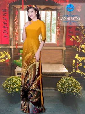Vải áo dài Hoa ảo 3D AD N1787 20