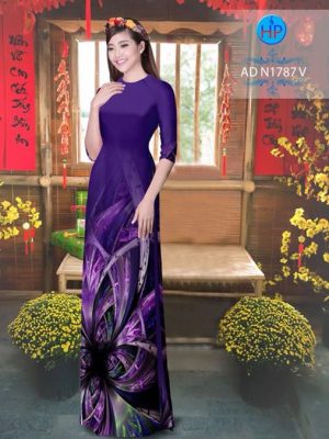 Vải áo dài Hoa ảo 3D AD N1787 19