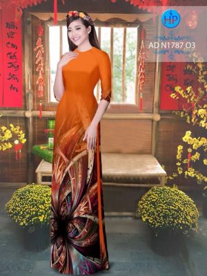 Vải áo dài Hoa ảo 3D AD N1787 22