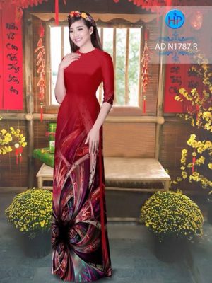 Vải áo dài Hoa ảo 3D AD N1787 24