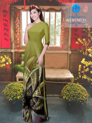 Vải áo dài Hoa ảo 3D AD N1787 23