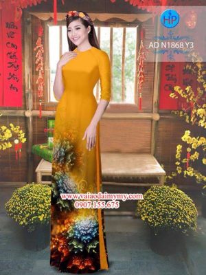 Vải áo dài Hoa ảo 3D AD N1868 15