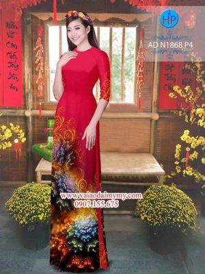 Vải áo dài Hoa ảo 3D AD N1868 16