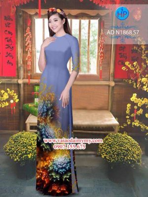 Vải áo dài Hoa ảo 3D AD N1868 17