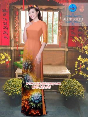 Vải áo dài Hoa ảo 3D AD N1868 18