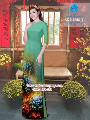 Vải áo dài Hoa ảo 3D AD N1868 19