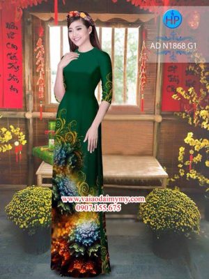 Vải áo dài Hoa ảo 3D AD N1868 21
