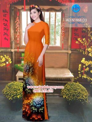 Vải áo dài Hoa ảo 3D AD N1868 20