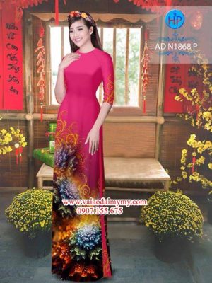 Vải áo dài Hoa ảo 3D AD N1868 23