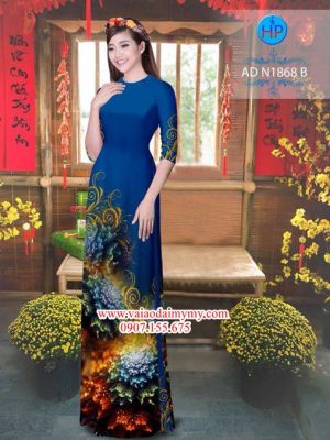 Vải áo dài Hoa ảo 3D AD N1868 24