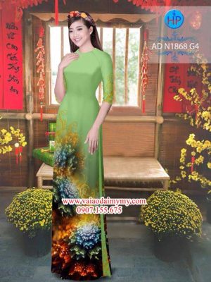 Vải áo dài Hoa ảo 3D AD N1868 25