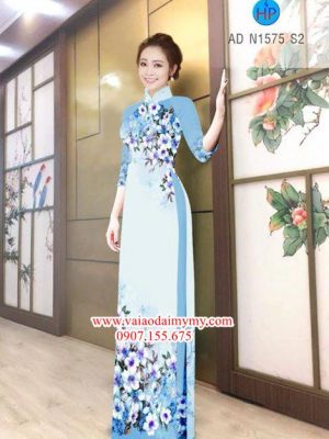 Vải áo dài Hoa in 3D đẹp AD N1575 25