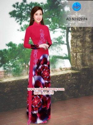 Vải áo dài Hoa ảo 3D đẹp nổi trội AD N1929 16