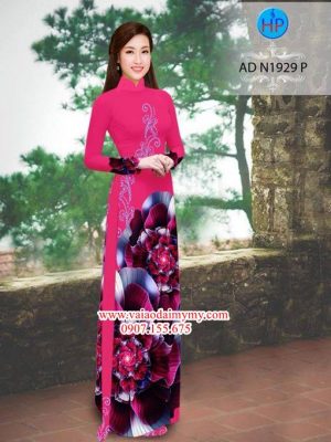 Vải áo dài Hoa ảo 3D đẹp nổi trội AD N1929 18