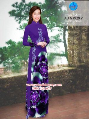 Vải áo dài Hoa ảo 3D đẹp nổi trội AD N1929 19