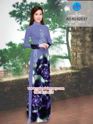 Vải áo dài Hoa ảo 3D đẹp nổi trội AD N1929 17