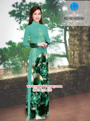 Vải áo dài Hoa ảo 3D đẹp nổi trội AD N1929 20