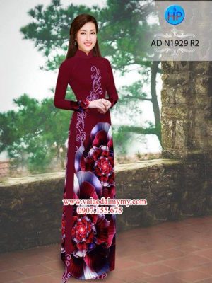 Vải áo dài Hoa ảo 3D đẹp nổi trội AD N1929 21