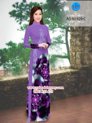 Vải áo dài Hoa ảo 3D đẹp nổi trội AD N1929 25