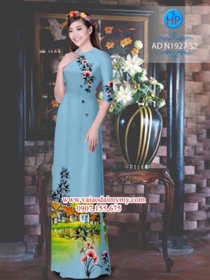 Vải áo dài Phong cảnh quê hương AD N1927 22