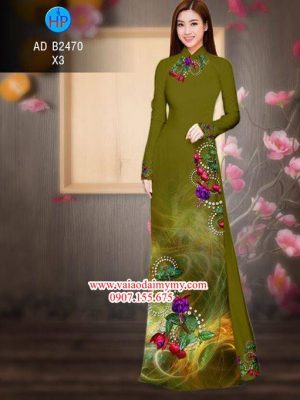 Vải áo dài Hoa in 3D AD B2470 14