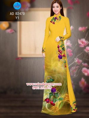 Vải áo dài Hoa in 3D AD B2470 16