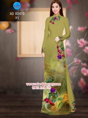 Vải áo dài Hoa in 3D AD B2470 15