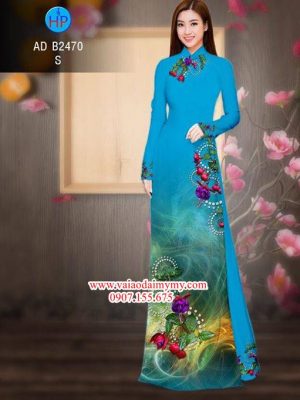 Vải áo dài Hoa in 3D AD B2470 20