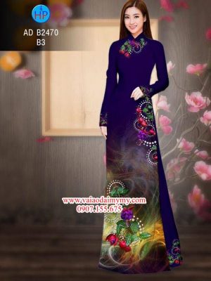 Vải áo dài Hoa in 3D AD B2470 17