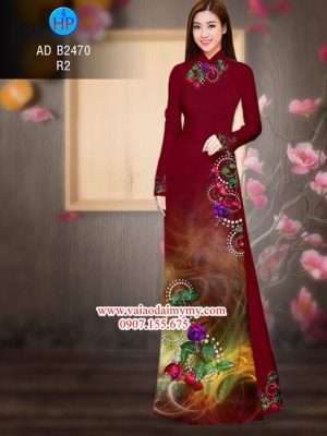 Vải áo dài Hoa in 3D AD B2470 21