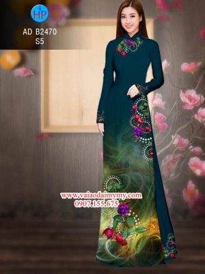 Vải áo dài Hoa in 3D AD B2470 24