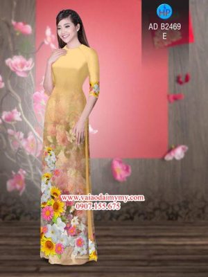 Vải áo dài Hoa in 3D AD B2469 14