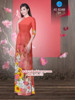 Vải áo dài Hoa in 3D AD B2469 15