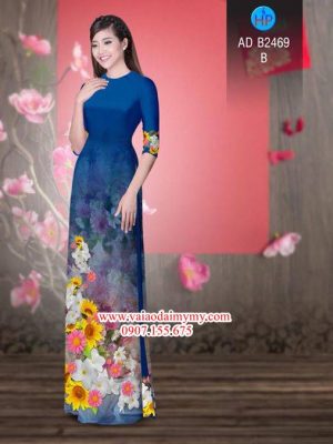 Vải áo dài Hoa in 3D AD B2469 16
