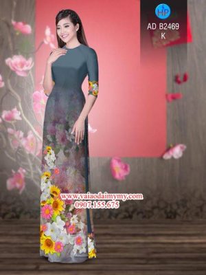 Vải áo dài Hoa in 3D AD B2469 18