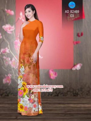Vải áo dài Hoa in 3D AD B2469 17