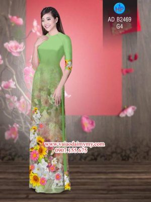 Vải áo dài Hoa in 3D AD B2469 19