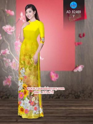 Vải áo dài Hoa in 3D AD B2469 24