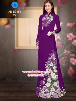 Vải áo dài Hoa in 3D AD B2481 14