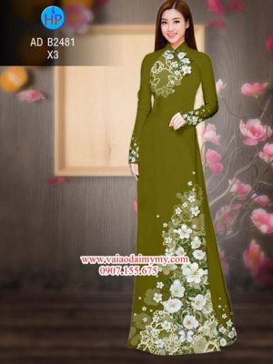 Vải áo dài Hoa in 3D AD B2481 16