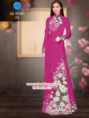 Vải áo dài Hoa in 3D AD B2481 20