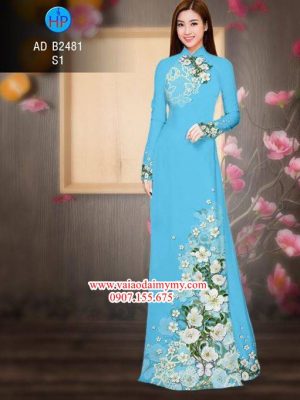 Vải áo dài Hoa in 3D AD B2481 22