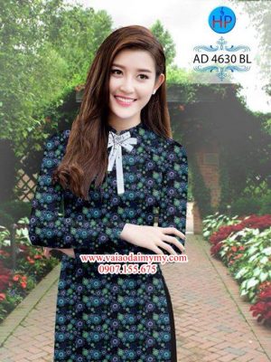 Vải áo dài Hoa nhỏ và nơ xinh AD 4630 17