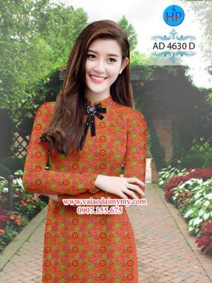 Vải áo dài Hoa nhỏ và nơ xinh AD 4630 18