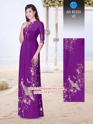 1516627822 735 vai ao dai hoa dao va chim hac ad