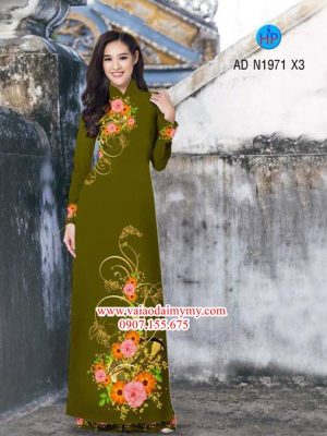 Vải áo dài Hoa in 3D AD N1971 21