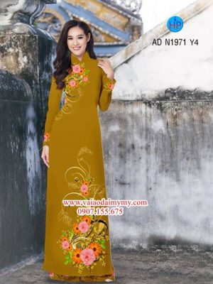 Vải áo dài Hoa in 3D AD N1971 23