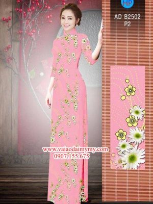 Vải áo dài Hoa cúc AD B2502 25